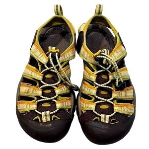 Keen Women's Size 6 Newport H2 Waterproof Backstrap Sandals Green/Yellow